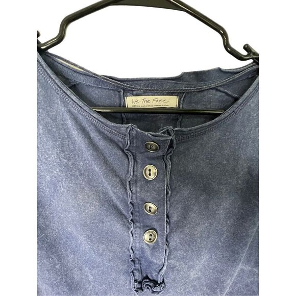 We The Free, Free People Poncho Style Long Sleeve Shirt With Button Details - Picture 3 of 6